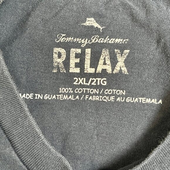 Tommy Bahama Work Hard Relax Harder Mens Tshirt Size 2XL - Picture 3 of 6